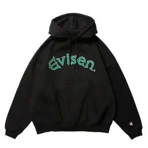 EVISEN ARCH LOGO HOODIE BLACK