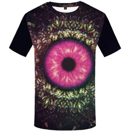 Eye T shirts Men Psychedelic Tshirt Anime Vintage T shirts Funny Fantasy T-shirts Graphic Gothic Tshirt Printed Short Sleeve