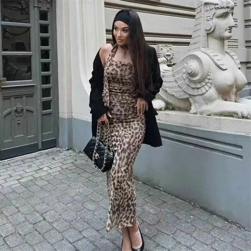 Fierce Elegance Leopard Print Tulle Top