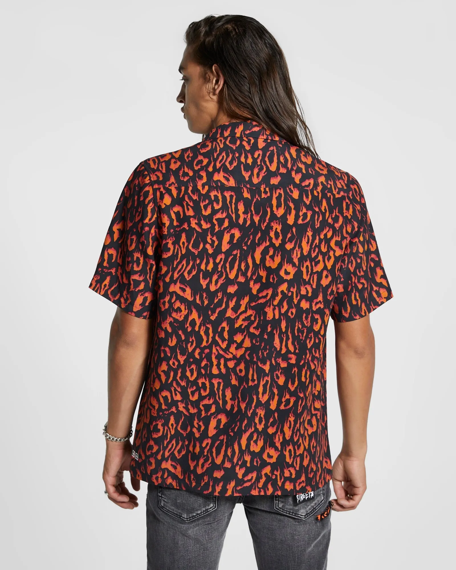 FIRE RESORT SS SHIRT ORANGE