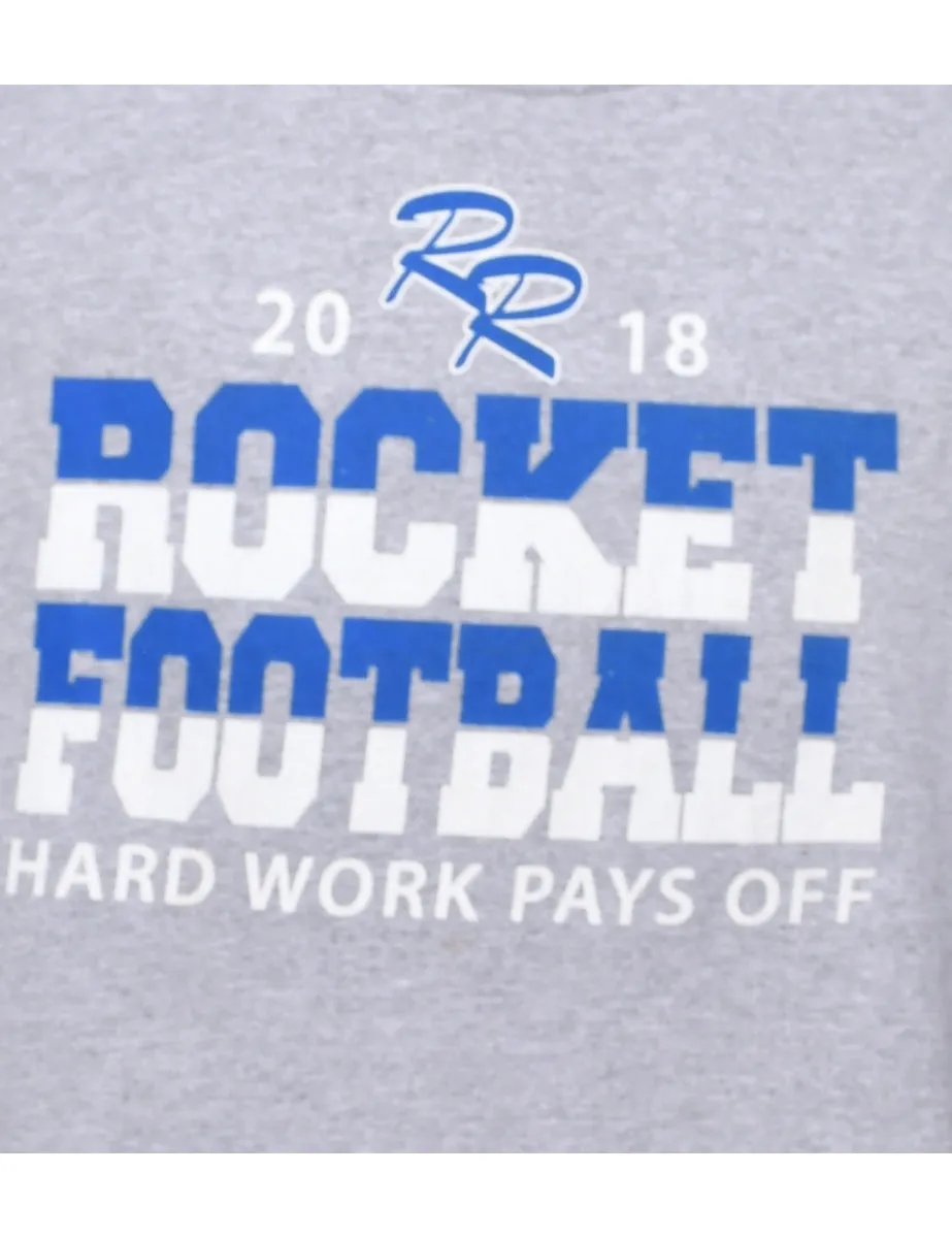 Football Printed T-shirt - XL