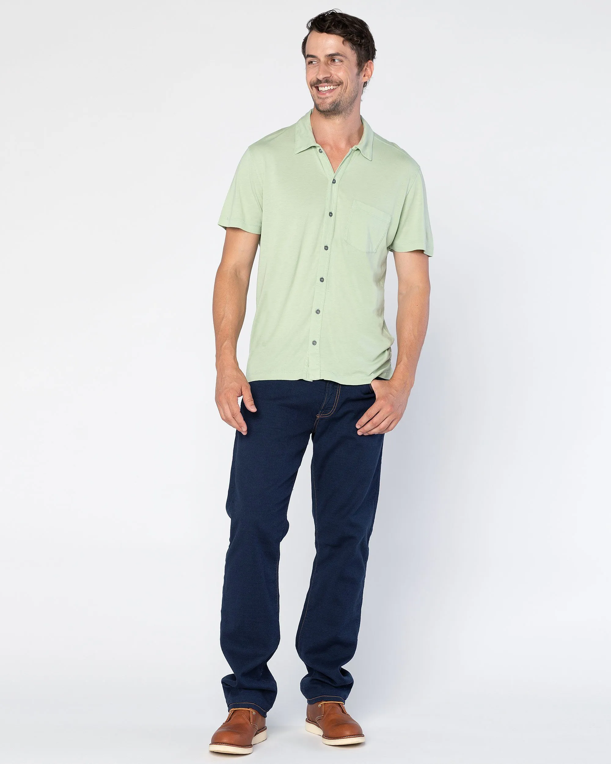 Fort Point Full-Button Polo