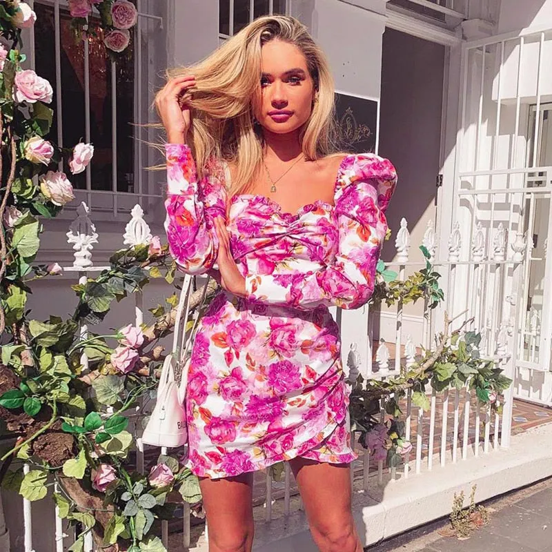 Full Of Flower Mini Dress