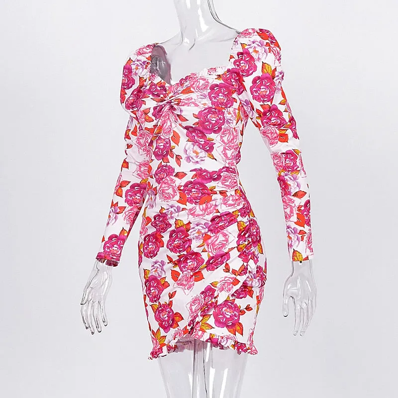 Full Of Flower Mini Dress