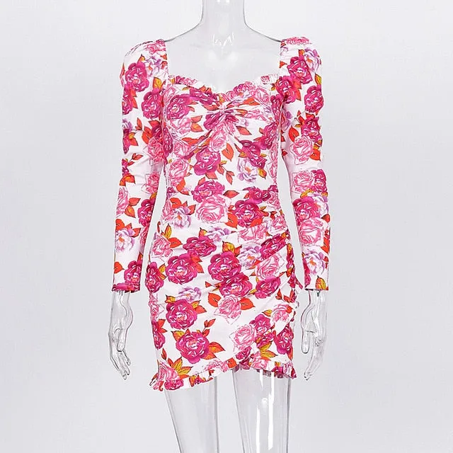 Full Of Flower Mini Dress