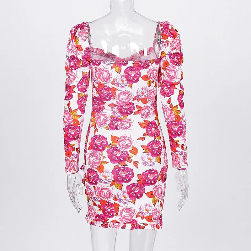 Full Of Flower Mini Dress