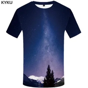 Galaxy Space T shirt Men Colorful Tshirts Print Nebula T-shirt 3d Harajuku Tshirt Anime T shirts Funny Mens Clothing Graphic