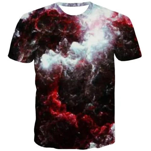 Galaxy T-shirt Men Abstract Tshirt Printed Psychedelic Tshirts Novelty Colorful T shirts Funny Hip Hop Tshirts Casual