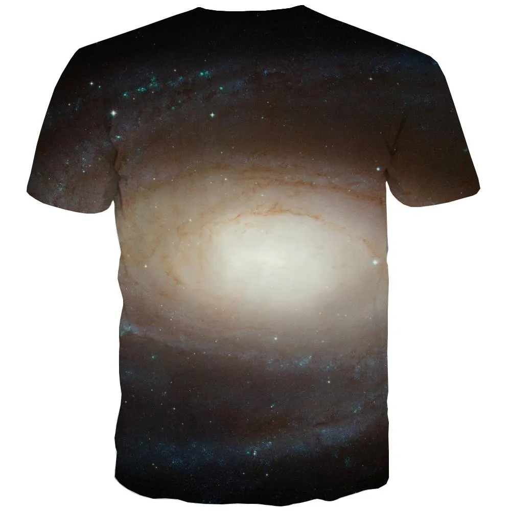 Galaxy T-shirt Men Planet T shirts Funny Starry Sky Tshirt Anime Colorful Tshirts Novelty Harajuku T-shirts Graphic