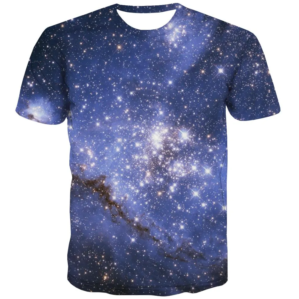 Galaxy T-shirt Men Planet Tshirt Printed Starry Sky Shirt Print Colorful Tshirts Cool Harajuku Tshirts Novelty2