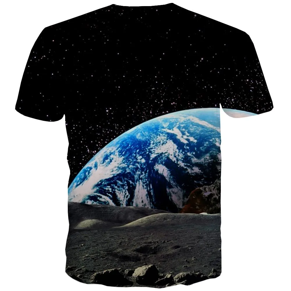 Galaxy T-shirt Men Planet Tshirt Printed Starry Sky T-shirts 3d Colorful Tshirt Anime Harajuku Tshirts Novelty