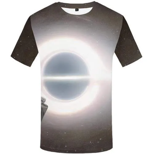 Galaxy T-shirt Men Space T-shirts 3d Black Hole Tshirt Anime Metal Shirt Print Harajuku Tshirt Printed Short Sleeve Full Print