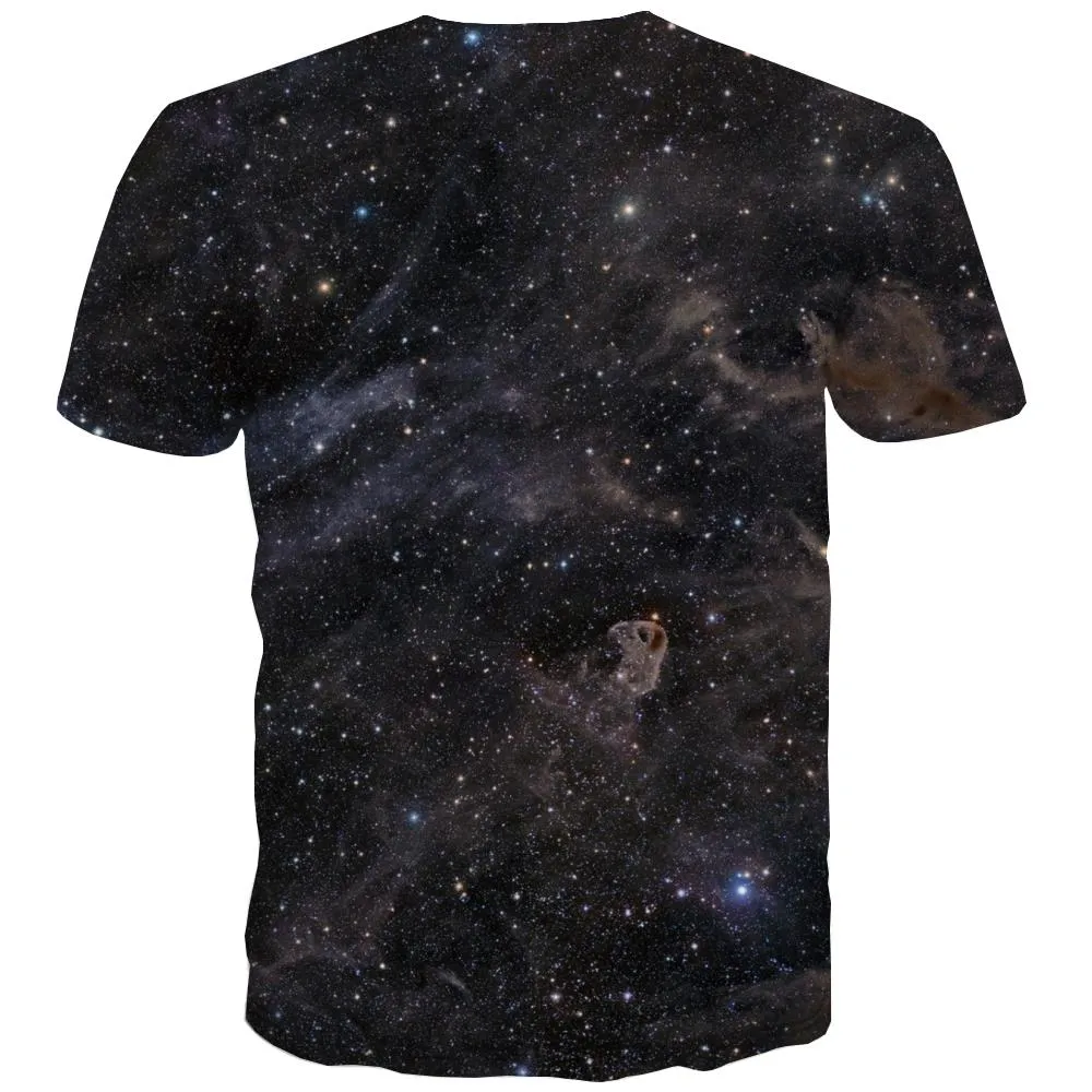 Galaxy T shirts Men Planet T shirts Funny Starry Sky Tshirt Anime Colorful Shirt Print Harajuku T-shirts Graphic