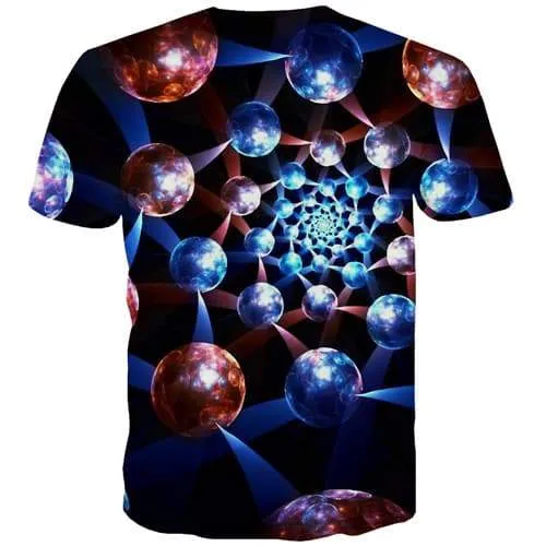 Galaxy T shirts Men Psychedelic Tshirts Cool Dizziness Tshirts Novelty Black Tshirt Anime Gothic T shirts Funny Short Sleeve