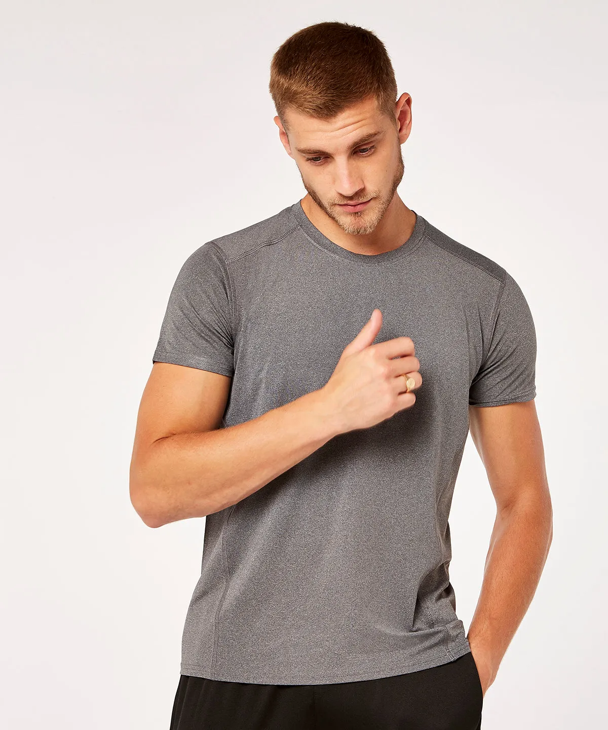 Gamegear® compact stretch t-shirt | Navy Melange