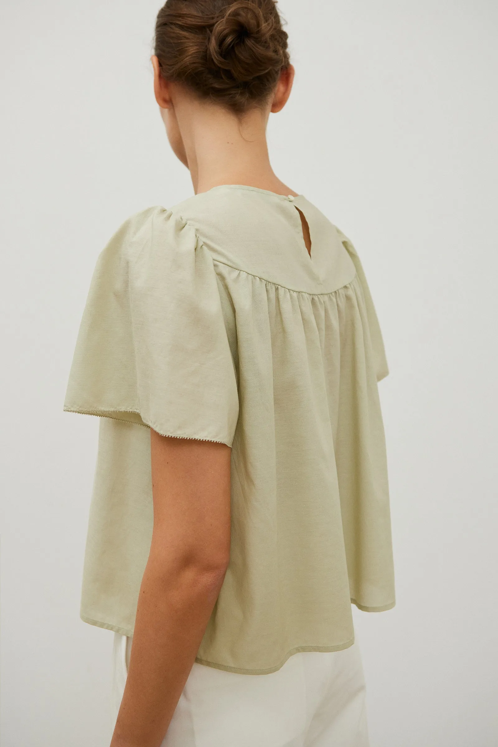 Garden Blouse -- Pillow Tencel