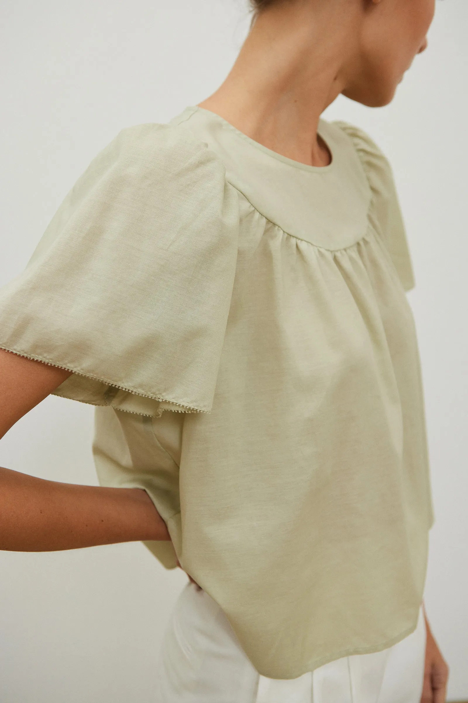 Garden Blouse -- Pillow Tencel