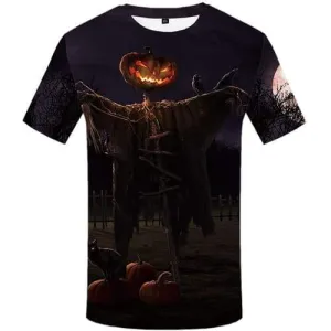 Halloween T shirts Men Pumpkin T-shirts 3d Gothic Tshirts Cool Cosplay T-shirts Graphic Ghost Shirt Print Short Sleeve T shirts