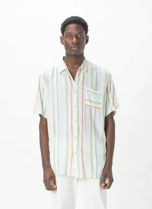 Holiday Short-Sleeve Shirt Malibu Stripe