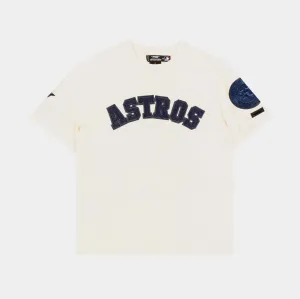 Houston Astros Triple Tonal Mens Short Sleeve Shirt (Neutral/Navy)