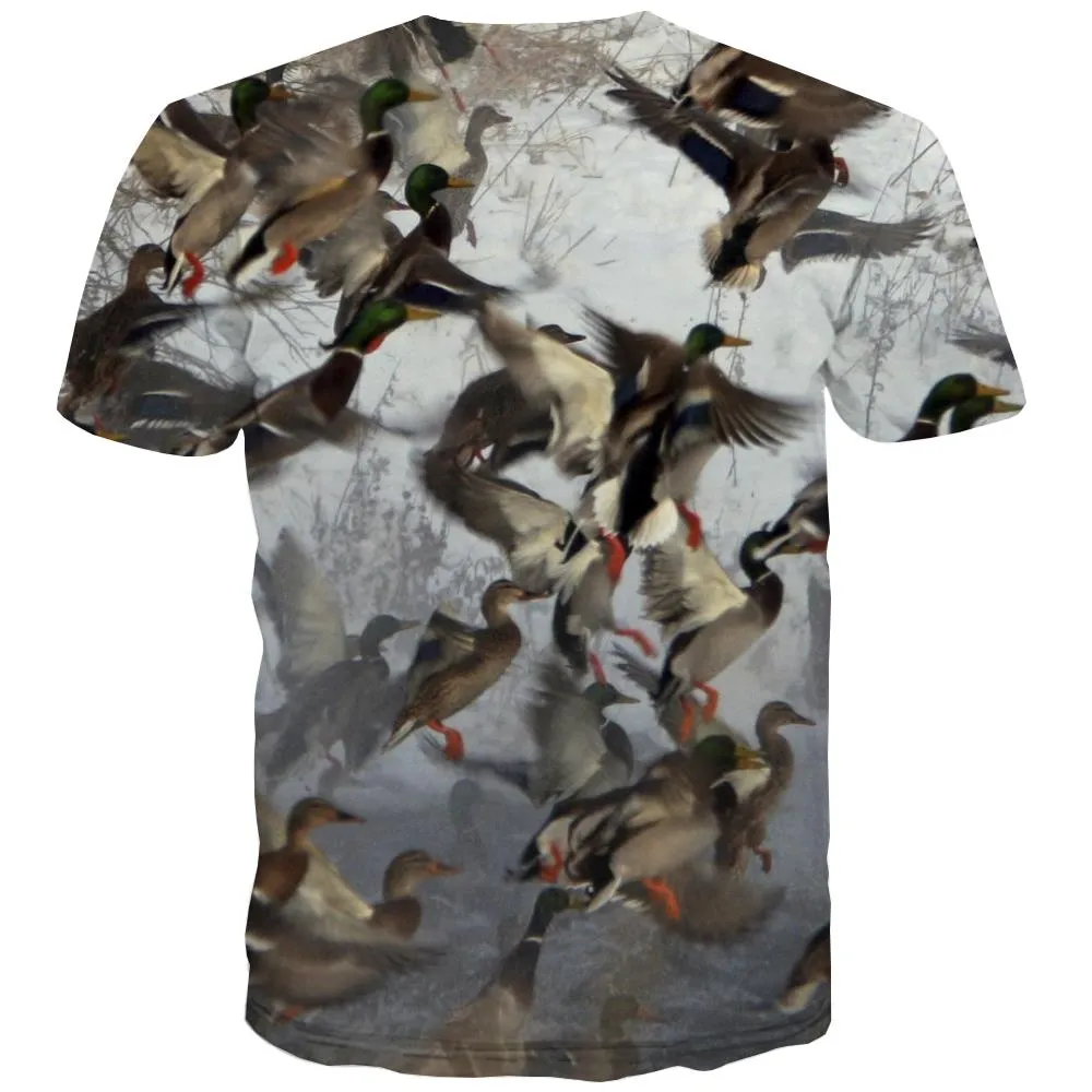 Hunting T shirts Men Jungle Shirt Print Deer T shirts Funny Shooter Tshirts Novelty Camouflage Tshirts Cool