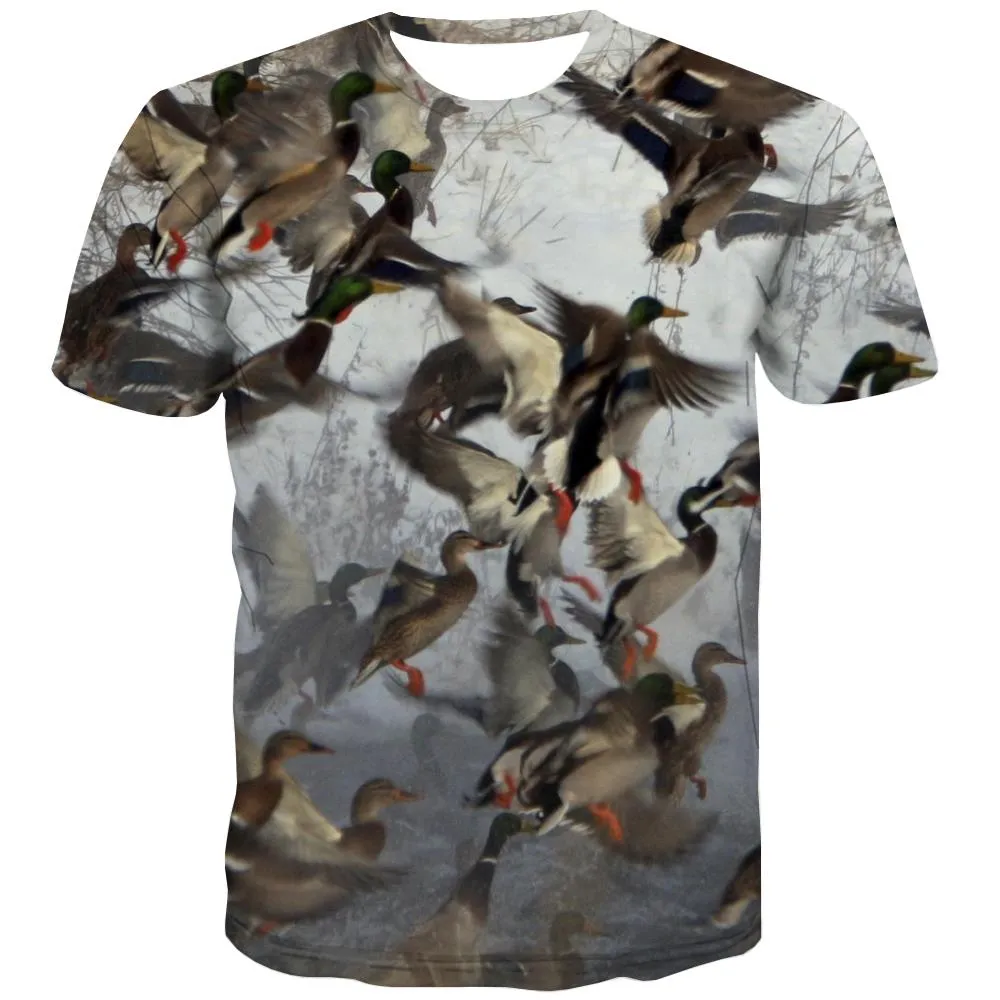 Hunting T shirts Men Jungle Shirt Print Deer T shirts Funny Shooter Tshirts Novelty Camouflage Tshirts Cool