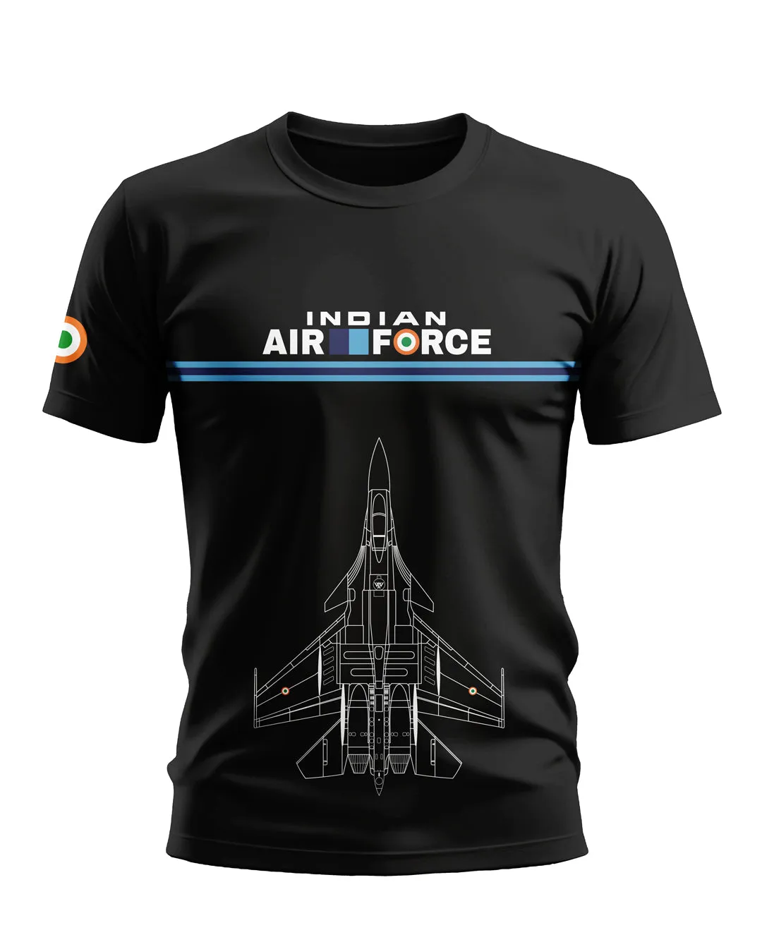 Indian Airforce style Cotton T-shirt With Aircaraft