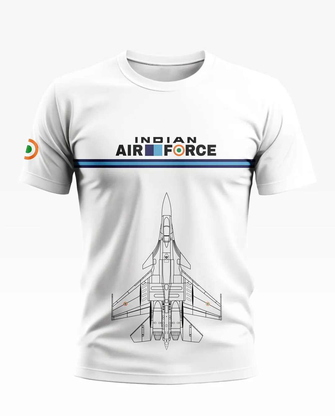 Indian Airforce style Cotton T-shirt With Aircaraft