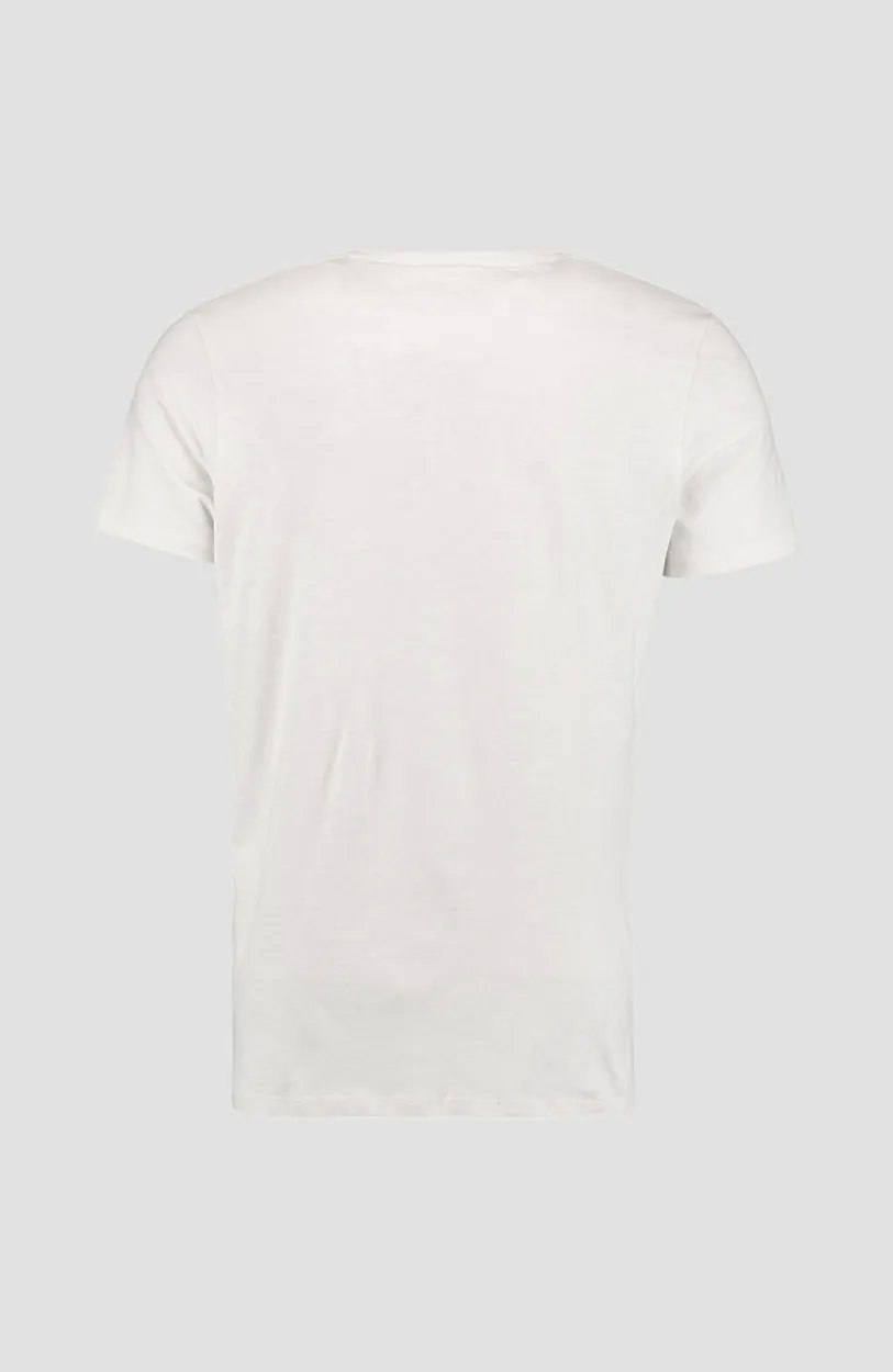 Jack's Base V-Neck T-Shirt | Powder White