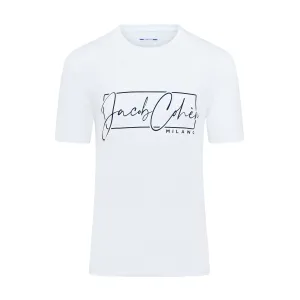 Jacob Cohen Signature Milano Short Sleeve T-shirt (White)