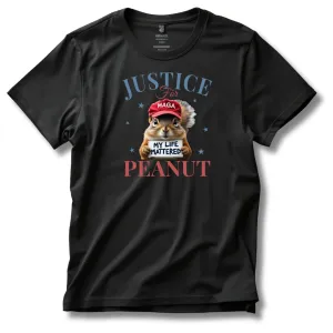 Justice for Peanut T-Shirt (MAGA Hat Edition)