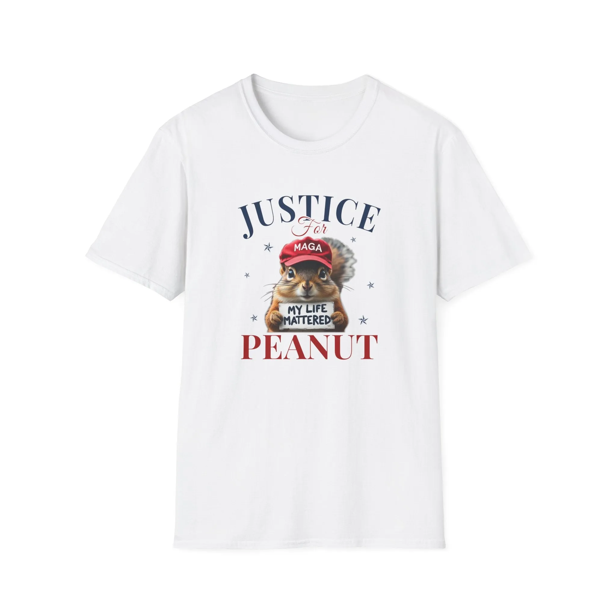 Justice for Peanut T-Shirt (MAGA Hat Edition)