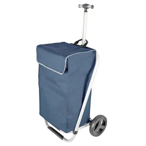 KARLSTERT Alum. Telescopic Handle Shopping Trolley Navy