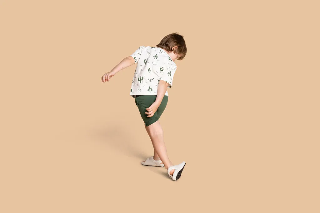 Kids Boxy T-Shirt all over Print - Off-White