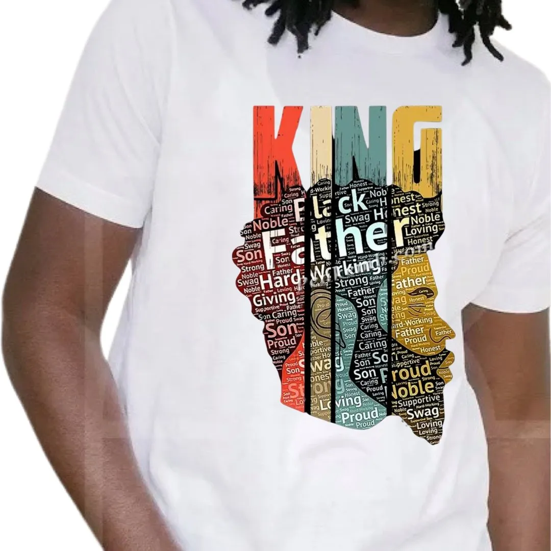 King Black Father T-Shirt