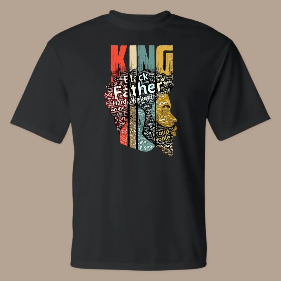 King Black Father T-Shirt