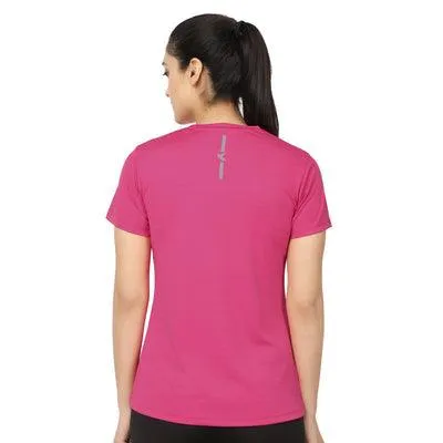 Kronos Crew Neck Tops | Women's | Flamboyant Pink | KIBI Sports