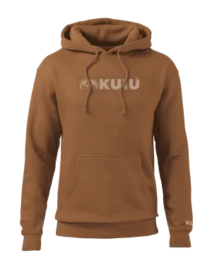 KUIU Topo Block Logo Hoodie | Saddle