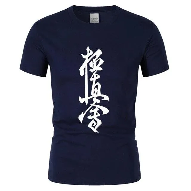 Kyokushin Karate Cotton T Shirt Men's Short Sleeve  custom fit