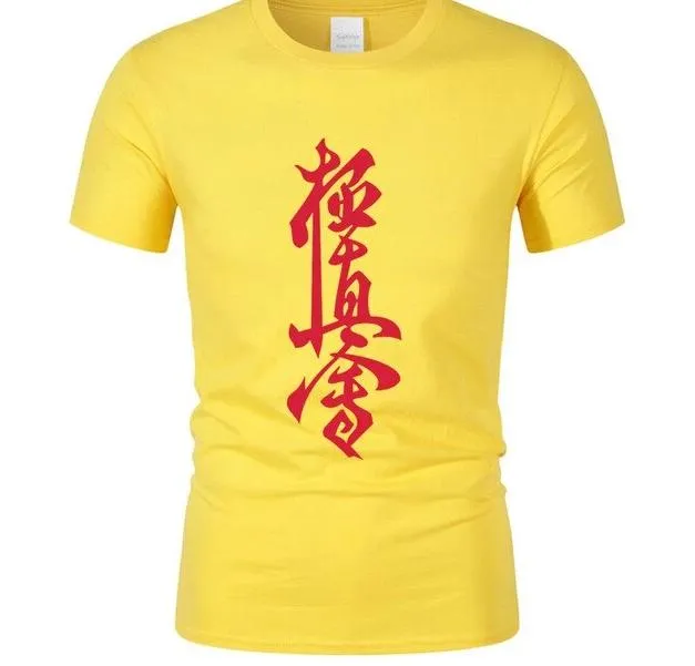 Kyokushin Karate Cotton T Shirt Men's Short Sleeve  custom fit