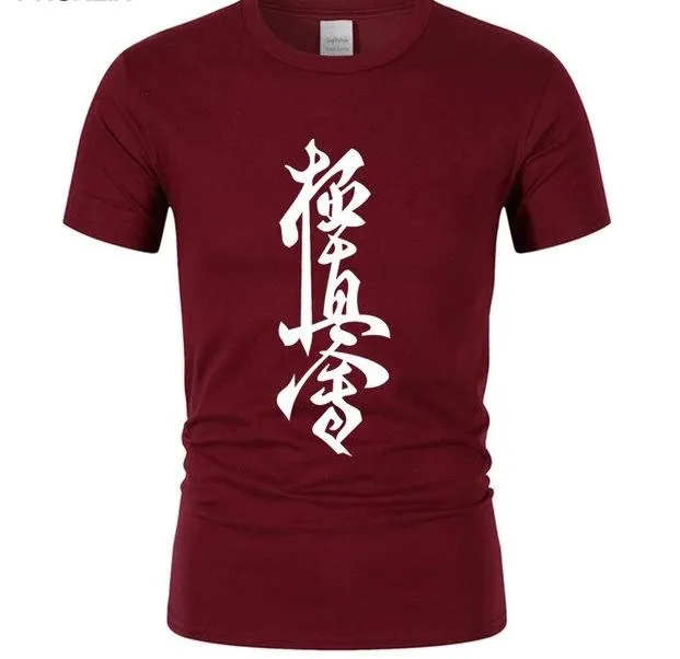 Kyokushin Karate Cotton T Shirt Men's Short Sleeve  custom fit