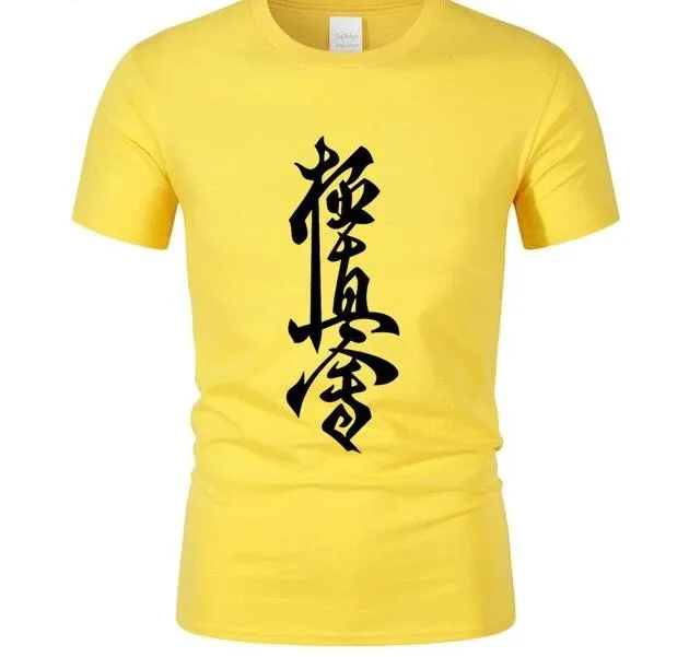 Kyokushin Karate Cotton T Shirt Men's Short Sleeve  custom fit