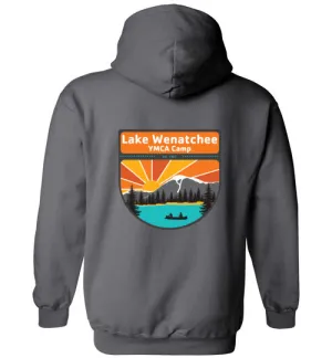 Lake Wenatchee Charcoal Heavy Blend Hoodie - 2021 Logo