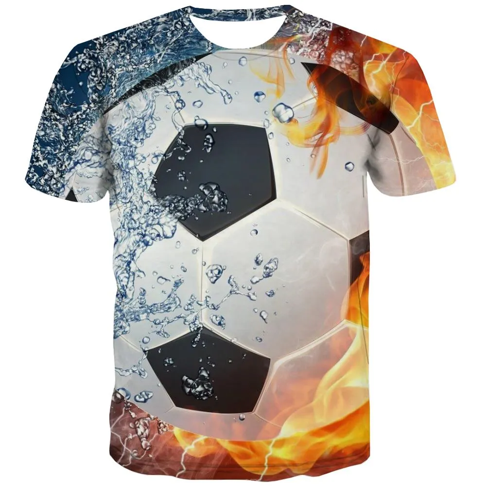 Lawn T shirts Men Football T-shirts 3d Athletics Tshirts Casual Stadium Tshirts Novelty