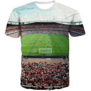 Lawn T shirts Men Football T shirts Funny Athletics Tshirt Anime Stadium Tshirts Novelty