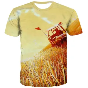 Lawn T shirts Men Golf Shirt Print Forest Tshirts Novelty Natural Tshirts Cool Game Tshirt Anime