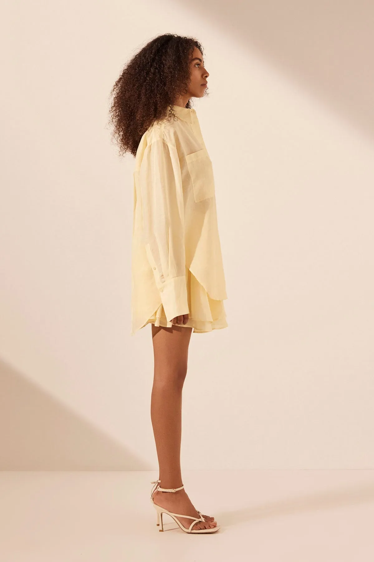 LIMON OVERSIZED PATCH POCKET SHIRT