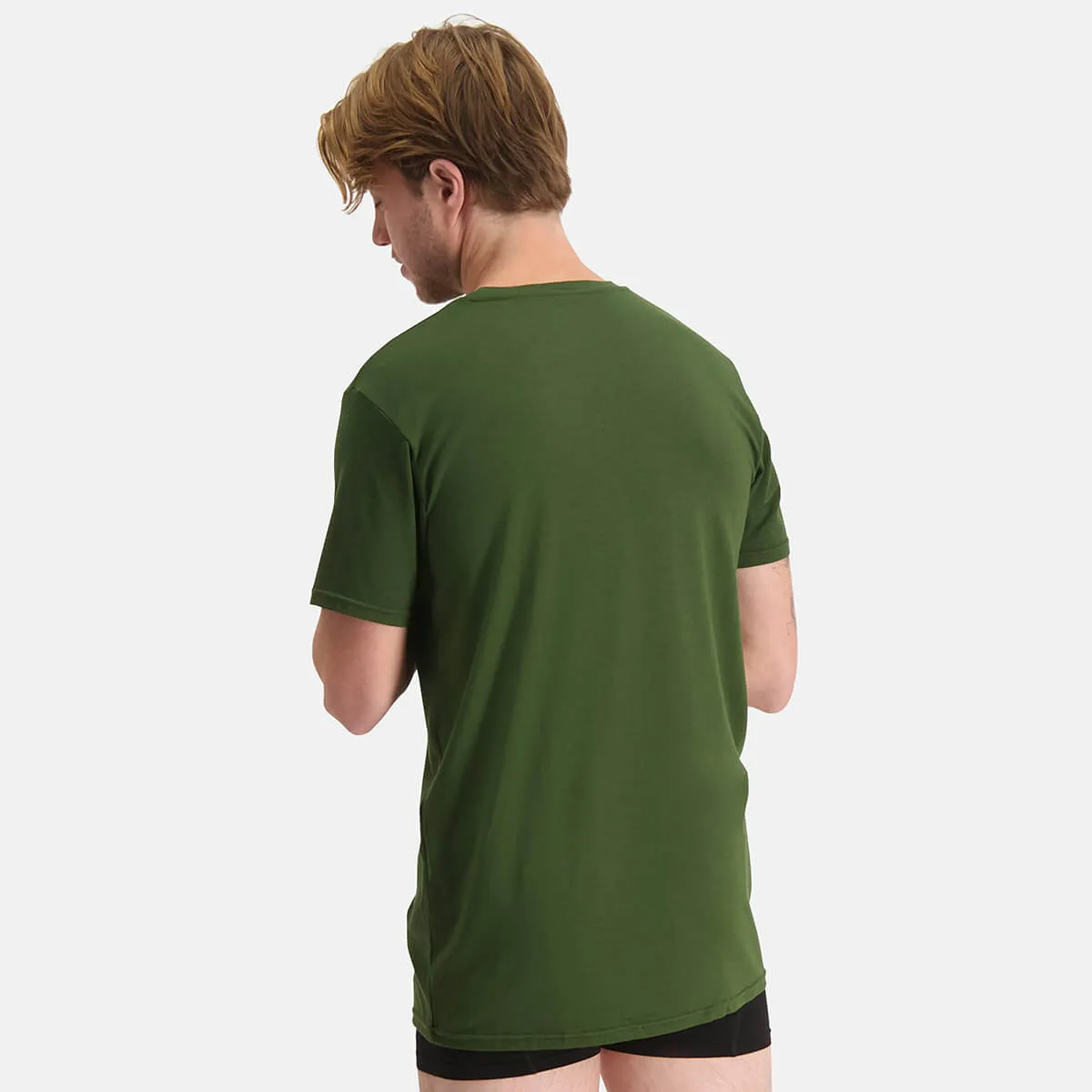 Long Fit T-Shirts Ruben ronde hals (2-pack) - Army