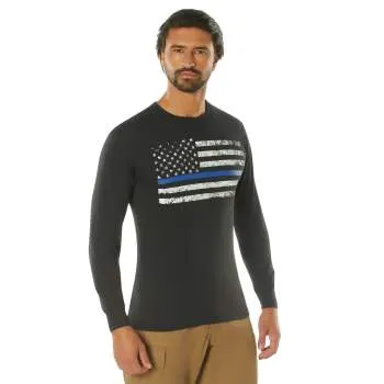 Long Sleeve Thin Blue Line T-Shirt