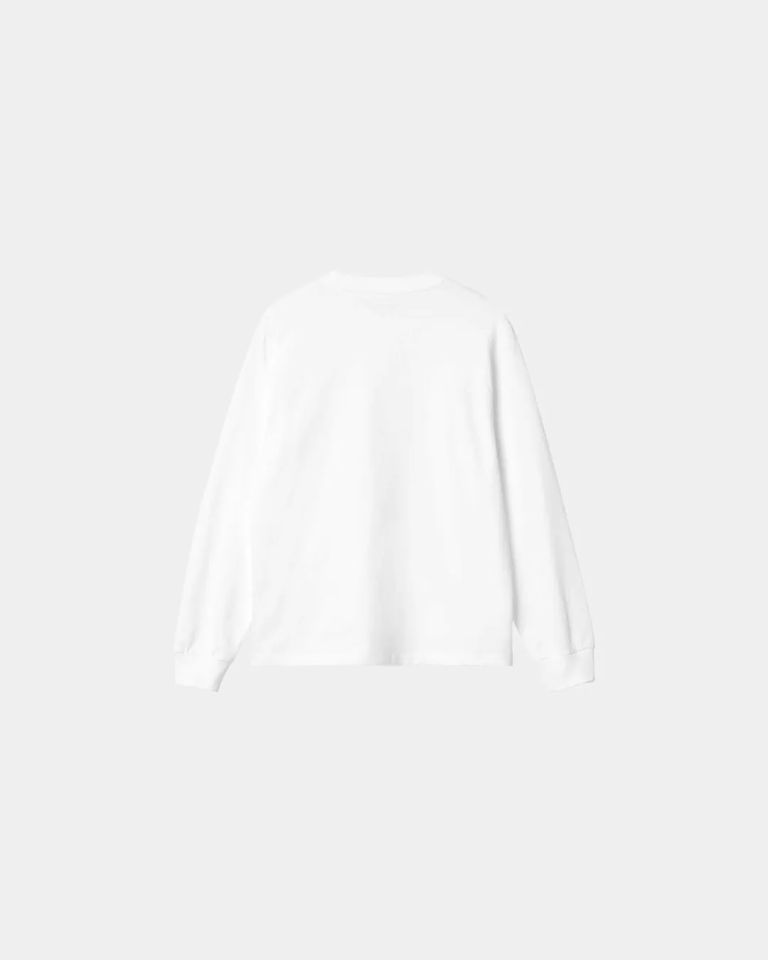 LONGSLEEVES POCKET T-SHIRT IN WHITE